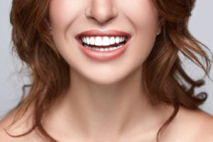 close up of a smile