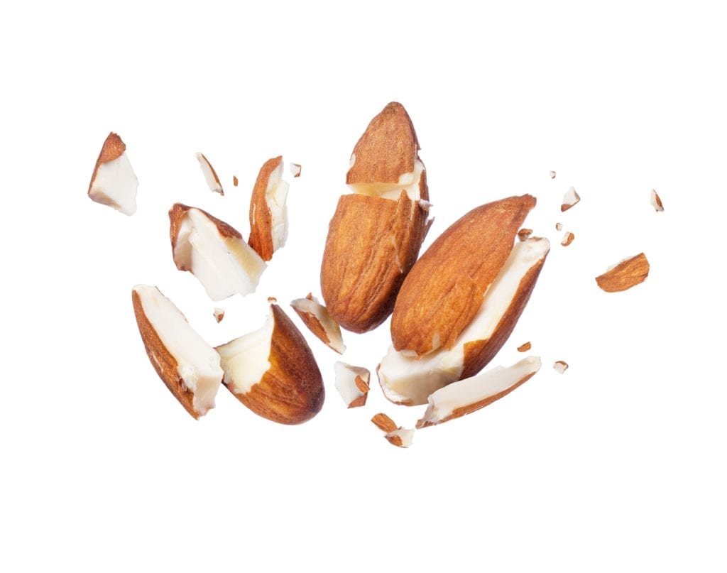 cracked almonds