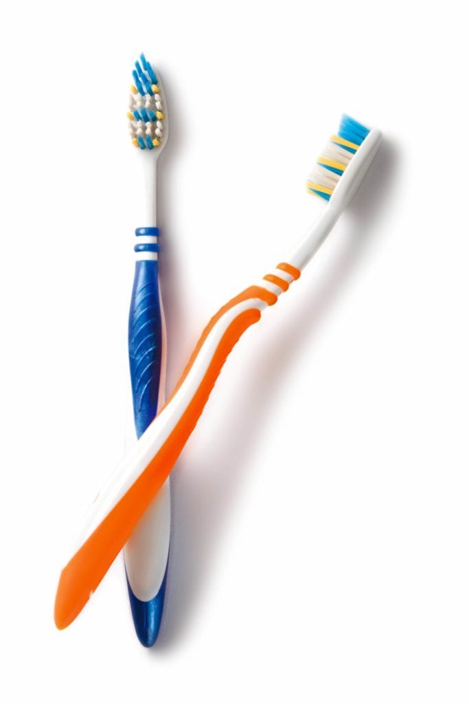 two toothbrushes
